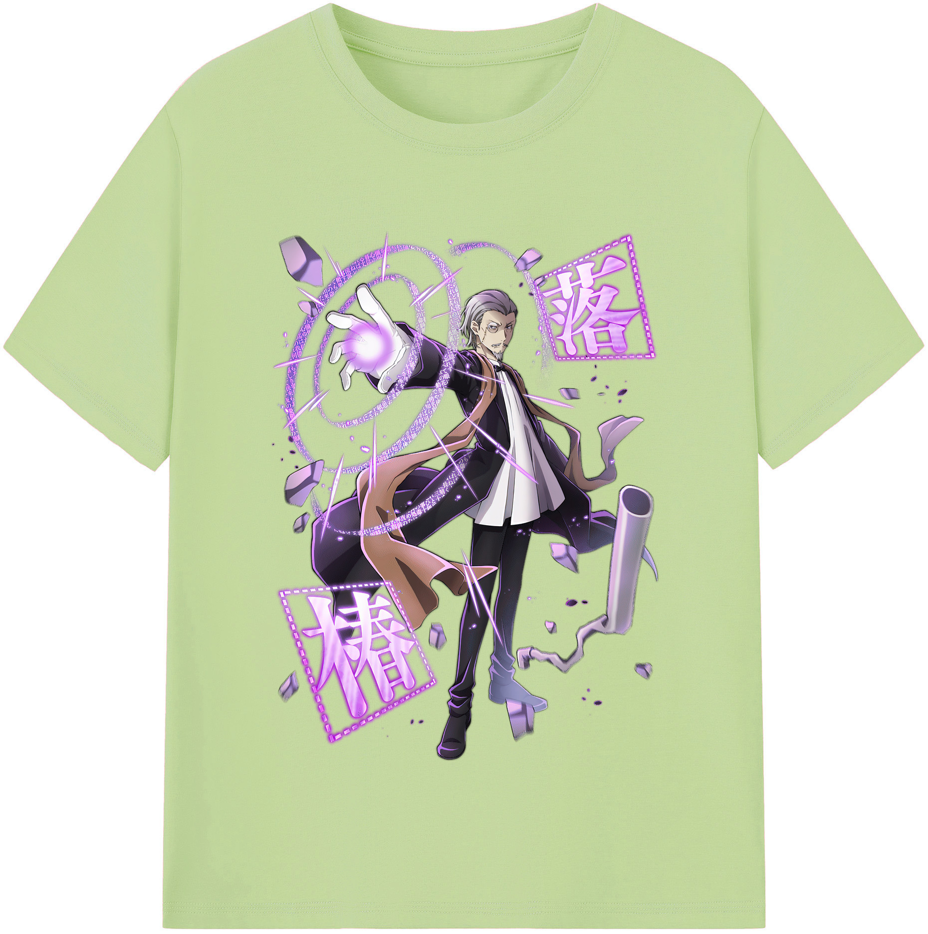 （画像用） 文豪ストレイドッグス Bungo Stray Dogs 綿100％半袖Tシャツ（フロントプリント）